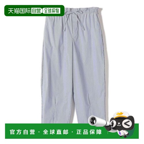 日本直邮Primary Navy Label 休闲裤 海军蓝 可手洗 棉尼龙条纹
