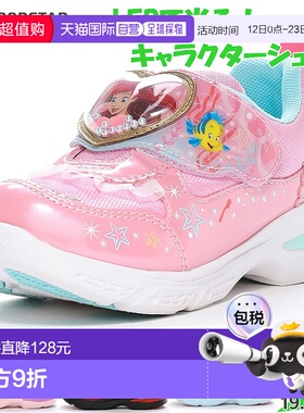 日本直邮发光鞋 LED MOONSTAR 迪士尼 青少年DN C1344 男孩 女孩