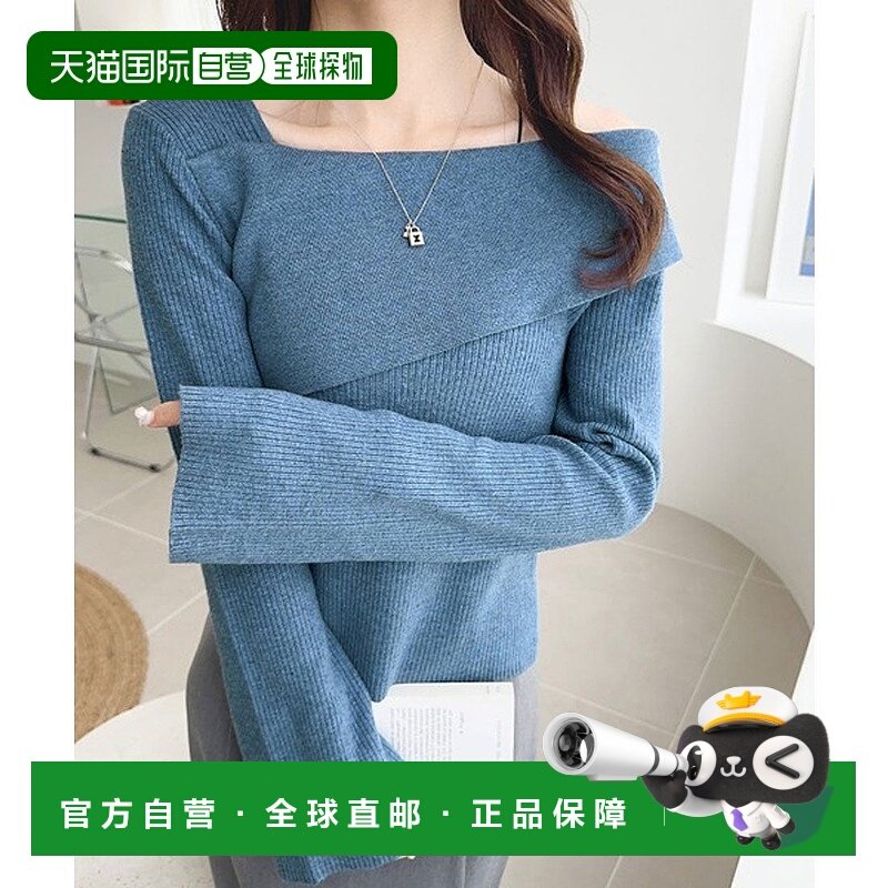 日本直邮Classical Elf 潮流美风格2WAY不对称露肩针织衫 C04519E