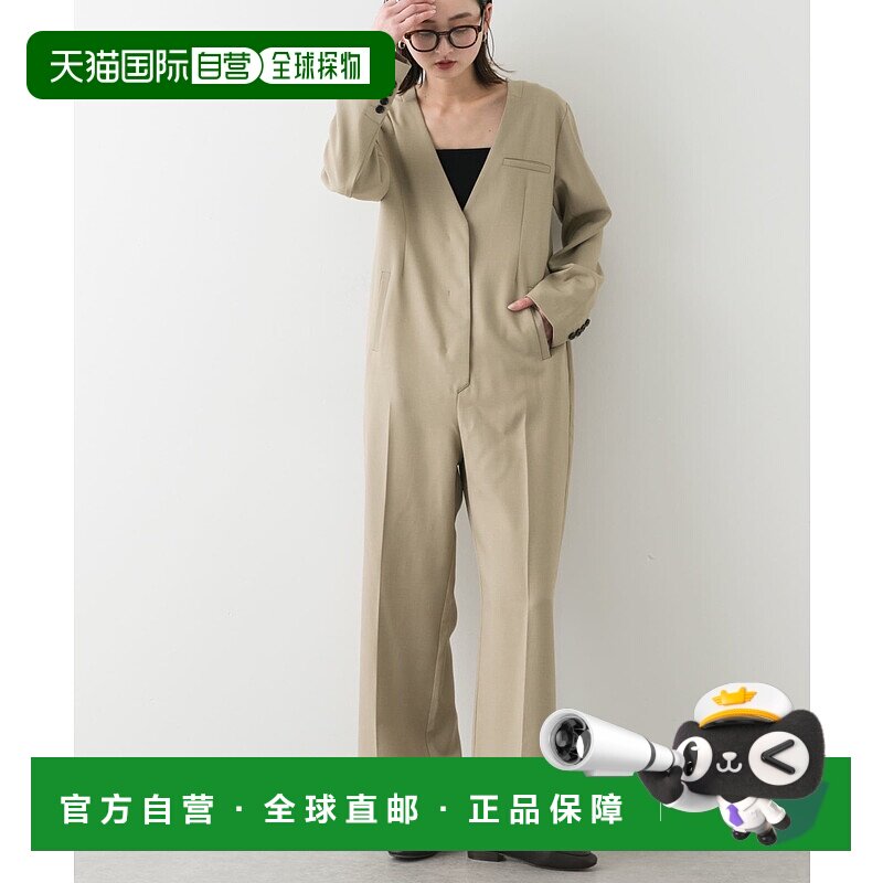 1h可退 日本直邮SENSE OF PLACE 女士V领修身西装连体裤 AAA426A0
