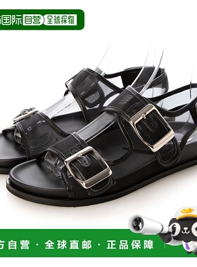 日本直邮FABIO RUSCONI 网眼凉鞋 FA933BW021267 黑色厚底