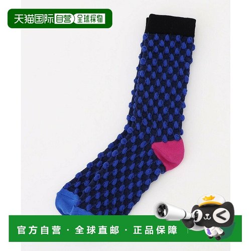 1h可退 日本直邮FRAPBOIS 女士立体凹凸感图案点点袜 B1552ZEC612