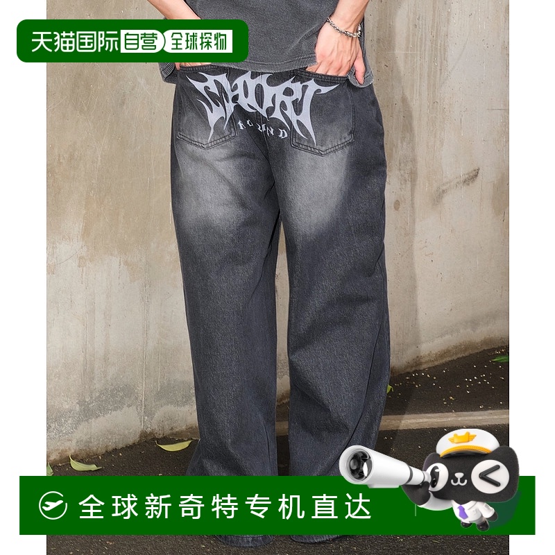 1h可退 日本直邮SHORT ROUND 男女同款2025春夏新款街头宽松牛仔