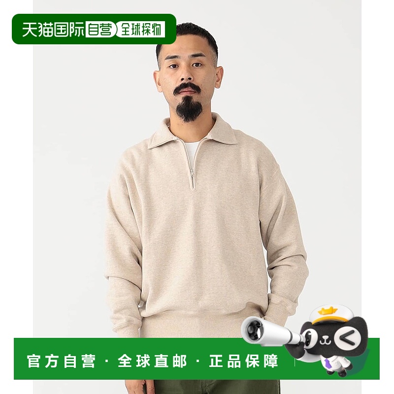 1h可退 日本直邮WAREHOUSE & CO 男士特别定制款半拉链 卫衣 3813