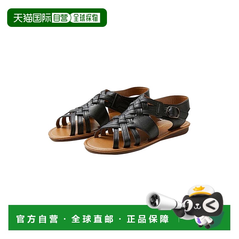 日本直邮日潮 familiar 日本制编织风儿童凉鞋