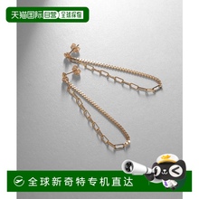 日潮跑腿COCOSHNIK 时尚耳线几何耳环 黄金 0 405-76572