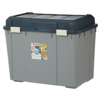 【日本直邮】IRIS OHYAMA 寬型儲物櫃 WY-780D 綠色/灰色 深型款