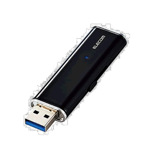 【日本直邮】宜丽客 迷你固态U盘500GB USB3.2数据修复功能 黑色