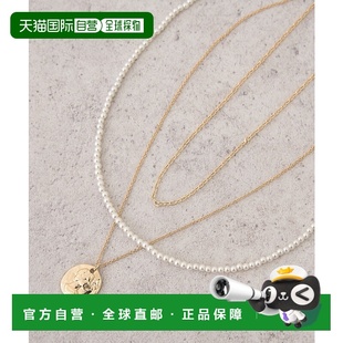 两件套珍珠链条项链 1h可退 女士 music&ecology 日本直邮earth