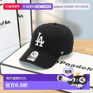 1h可退 日本直邮47Brand 男女同款 棒球帽 MLB洛杉矶道奇队刺绣