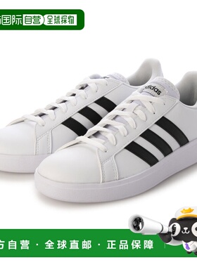 日本直邮adidas GRANDCOURT BASE 运动鞋（白/黑）