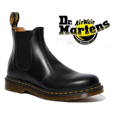 日本直邮Dr.Martens 2976 YS 切尔西靴光滑 22227001 缝线侧戈尔