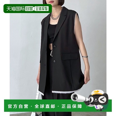 1h可退 日本直邮PAGEBOY 女士 修身 单排扣 设计感西装马甲 58106