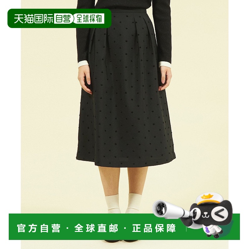日本直邮MACKINTOSH PHILOSOPHY 女士圆点提花褶皱中裙 H5S08444_