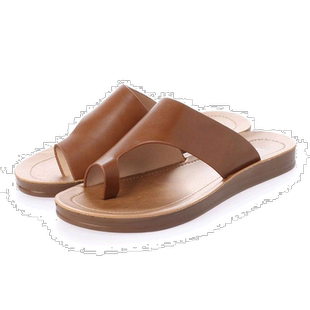 【日本直邮】VivianVivian不对称通式休闲舒适凉鞋(驼色)时尚休