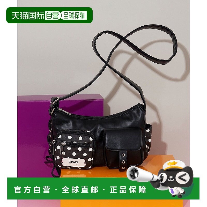 1h可退 日本直邮GRAIN 女装 多口袋2WAY斜挎包 皮革风格 CPZ10521