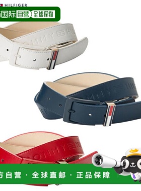 日本直邮Tommy Hilfiger 高尔夫 THMB8FV1 压纹徽标腰带 Tommy Hi