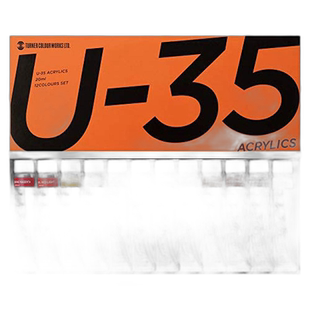 【日本直邮】Turner 透纳  丙烯U-35颜料 12色套组