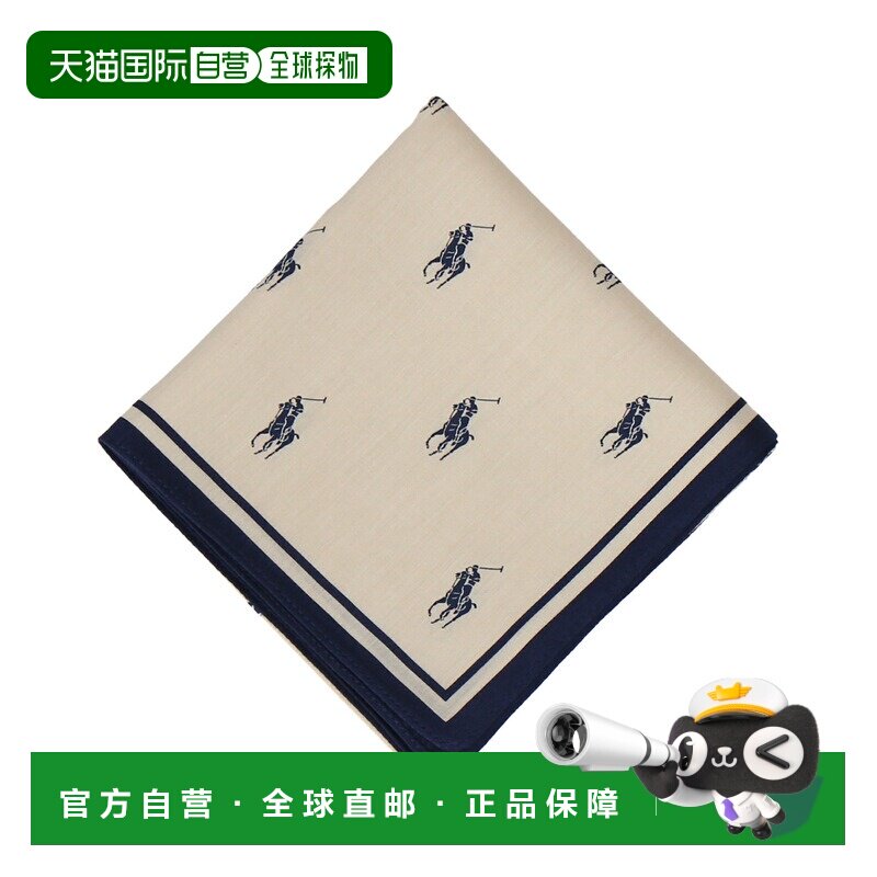 1h可退 日本直邮Polo Ralph Lauren 男女同款 大尺寸印花手帕 120