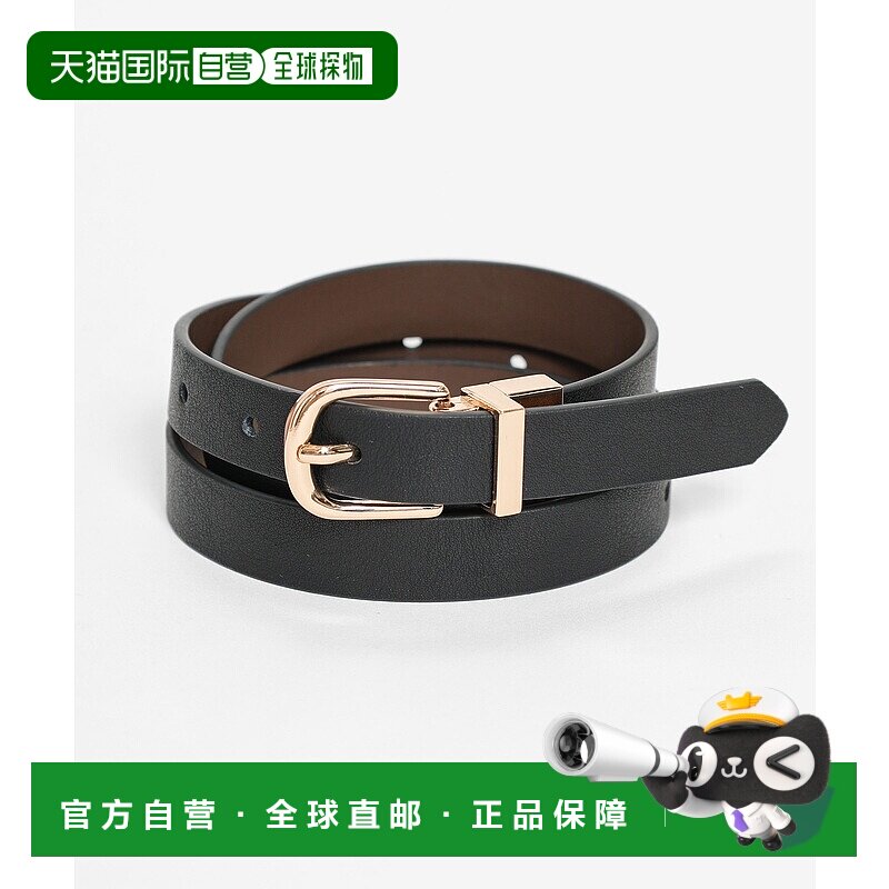 1h可退 日本直邮GLACIER lusso 女士 真牛皮 可翻转 细款腰带 281