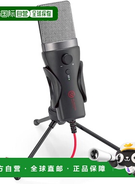 【日本直邮】宜丽客 HS-MC13UBK 单指向电容麦克风 黑色