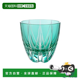 日本直邮田岛玻璃 江户切子星花纹章玻璃杯 绿色75ml TK21-301-1G