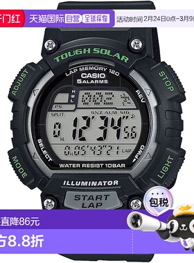 【日本直邮】Casio卡西欧 手表 男款 多功能 黑色TL-S100H-1AJH
