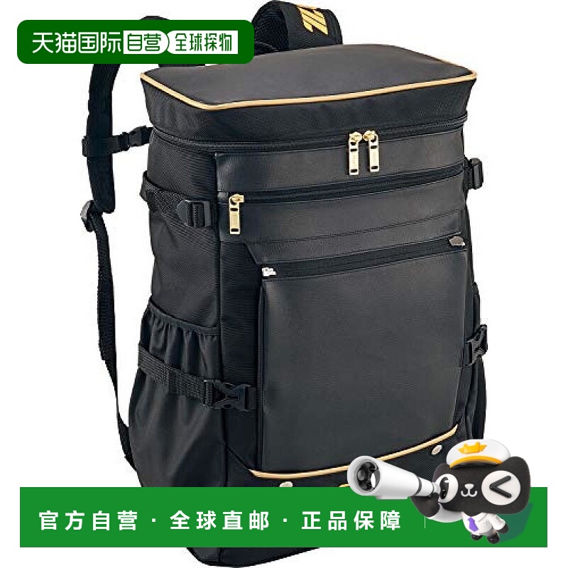 【日本直邮】Zett时尚棒球四方日包黑色潮流复古小众经典百搭皮革