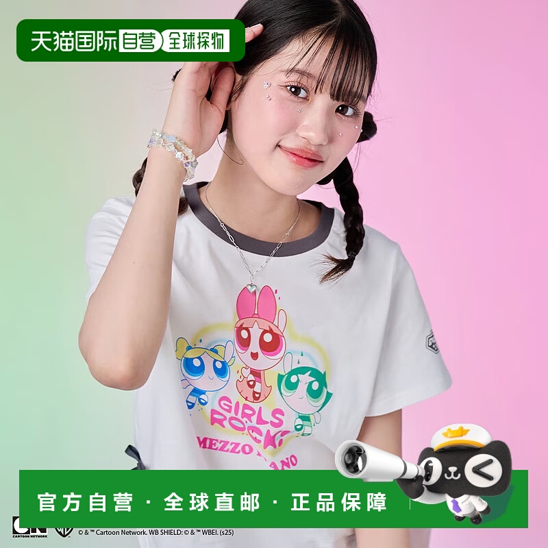 1h可退 日本直邮mezzo piano Junior 女童【The Powerpuff GirlsT