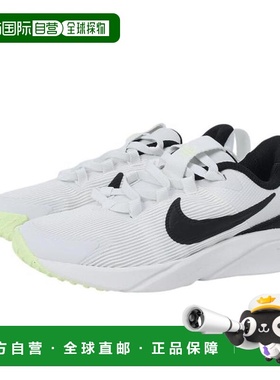 日本直邮Nike 少年款运动跑鞋 Star Runner 4 NN PS 白色 黑色 [D