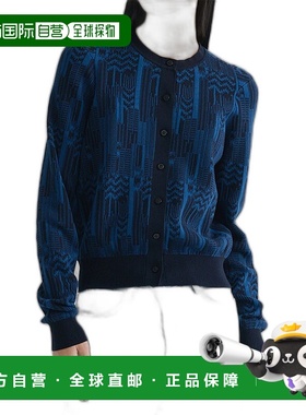 1h可退 日本直邮AKANE UTSUNOMIYA 女士几何图案针织开衫 1252310