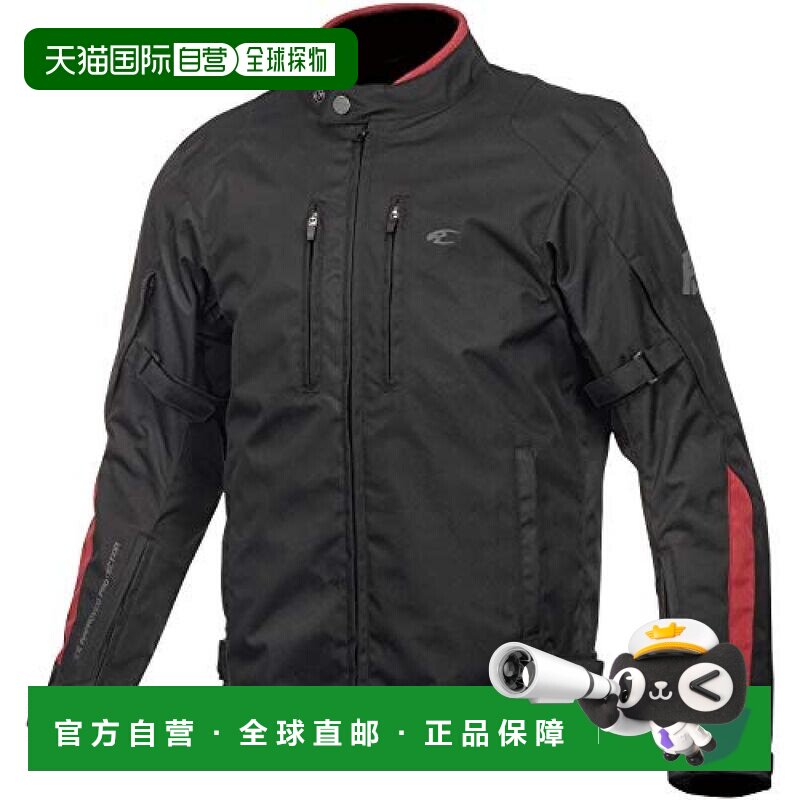 KOMINE摩托车服饰保暖冬季夹克黑色/红色S冬季CE标准骑行