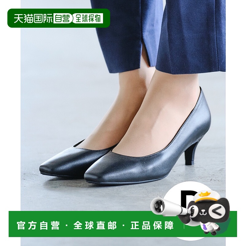1h可退 日本直邮ORiental TRaffic 女士真皮方头高跟鞋 R-3103