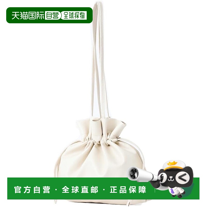 【日本直邮】Legato Largo阿耐洛 女士迷你束口包 可清洗 象牙白