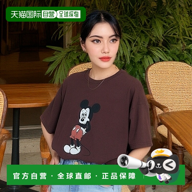 日本直邮Mickey Mouse 前后印花短袖T恤 1323248901562