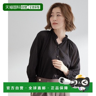 96222918 格纹衬衫 日本直邮grove 清爽领口秋季