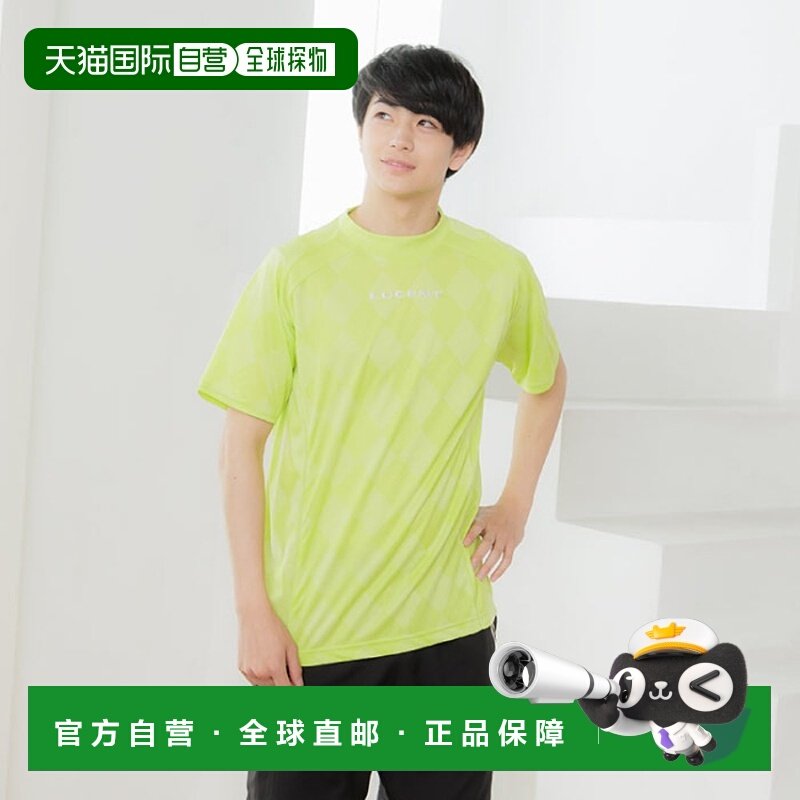 日本直邮朗讯男女比赛衬衫无领网球羽毛球服短袖速干运动朗讯高端