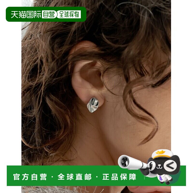 1h可退 日本直邮Re:EDIT 女士 三件套立体感耳环套装 流行凹凸金