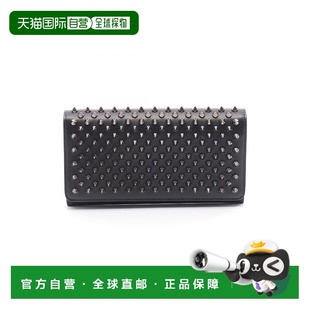 日本直邮中古Christian Louboutin路铂廷女A级95新wallet钱包牛皮