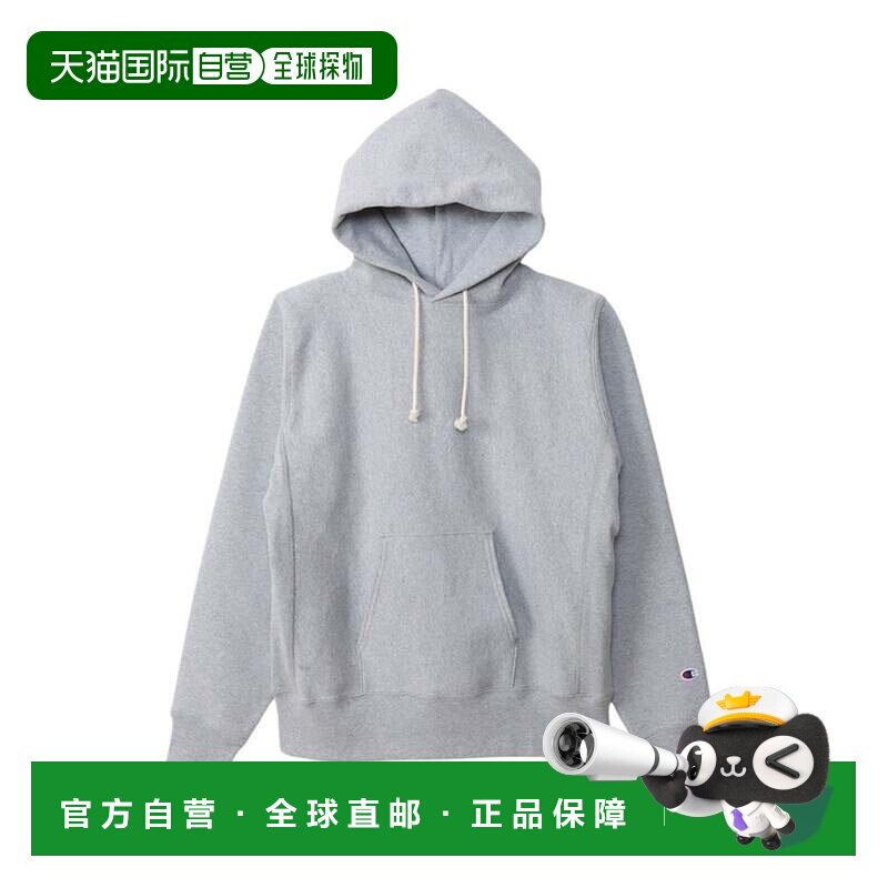 日本直邮Champion Reverse Weave 连帽卫衣 套头 中性 纯色 抓绒