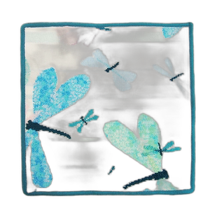 日本直邮FEILER 飞勒 蜻蜓 毛巾手帕 卡布里蓝 30×30