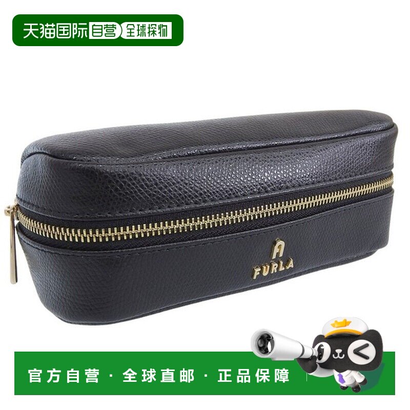 日本直邮FURLA 女士 Outlet 皮革小袋黑色FURLA CAMELIA S 珠宝盒