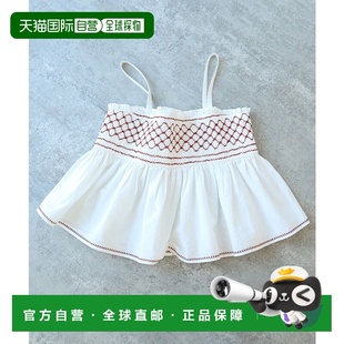 1h可退 日本直邮bulle de savon 女士全棉斯莫金刺绣罩衫 0301BL0