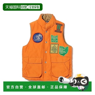 日本直邮DENIM 机能背心 DUNGAREE 中棉保暖 复古徽 儿童 1h可退