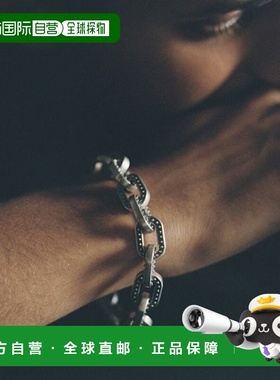 1h可退 日本直邮LIDNM 男装 SILVER925 艺术钉饰手链 半圆钉设计