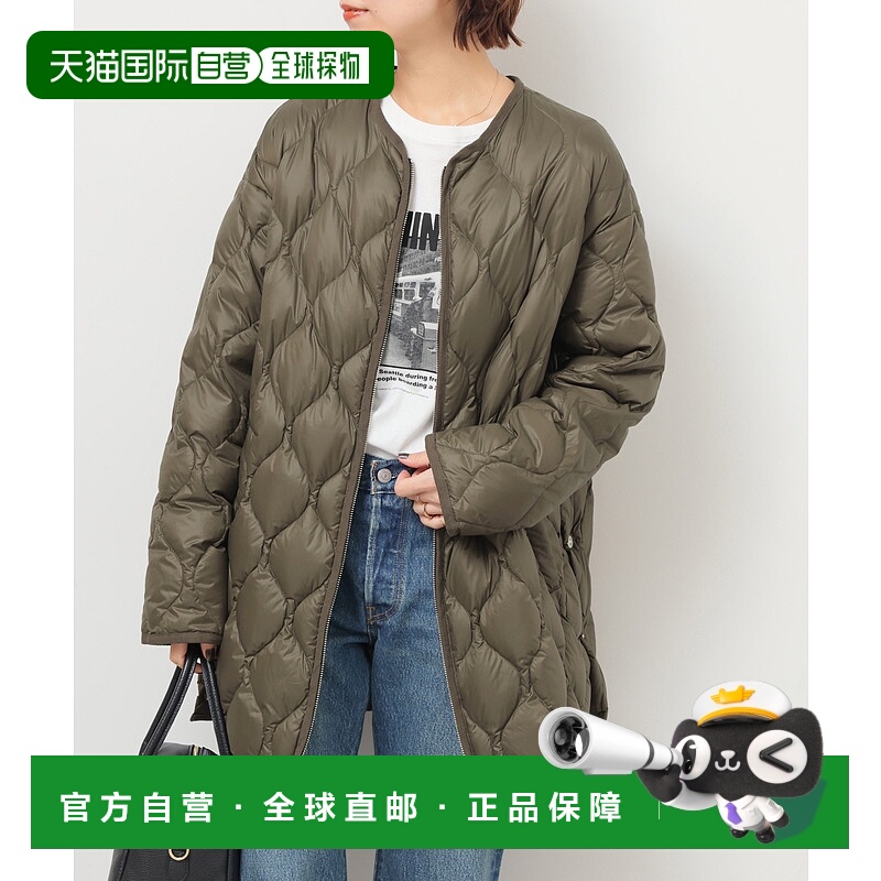 1h可退 日本直邮TAION 女装 轻量防寒 羽绒外套 双拉链设计 光泽