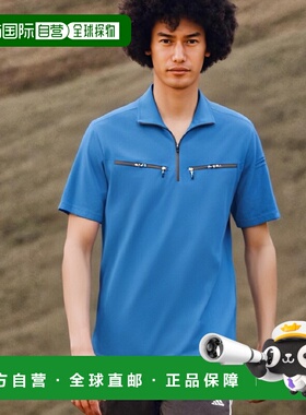 【日本直邮】XEBEC短袖拉链款衬衫6160 45钴蓝色4L针织