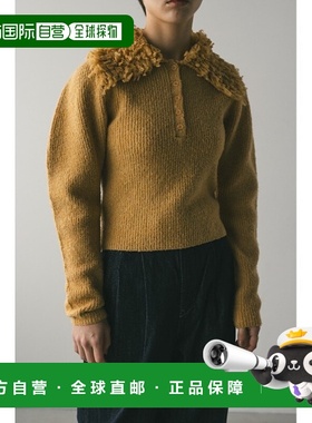 1h可退 日本直邮STYLEMIXER女士宽松loop领针织上衣半袖设计 500I