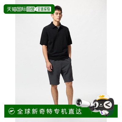 日潮跑腿UNIQLO优衣库 亚麻混纺运动短裤 08 DARK GRAY MEN 3XL 4