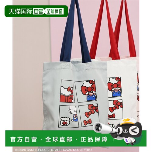 日本直邮WILLSELECTION×HELLO KITTY 女士 A4通勤托特包 2008262
